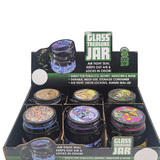 WHOLESALE GLASS CLASP JAR 6 PIECES PER DISPLAY 22679