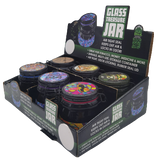 WHOLESALE GLASS CLASP JAR 6 PIECES PER DISPLAY 22679