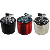 Metal 4 Piece Grinder with Crank 55Mm - 6 Pieces Per Retail Ready Display 22706