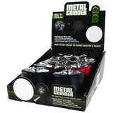 Metal 4 Piece Grinder with Crank 55Mm - 6 Pieces Per Retail Ready Display 22706
