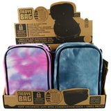 WHOLESALE TIE DYE CANVAS LOCK BAG 4 PIECES PER DISPLAY 22712