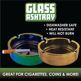 Round Glass Ashtray - 6 Pieces Per Retail Ready Display 22787