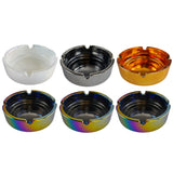 Round Glass Ashtray - 6 Pieces Per Retail Ready Display 22787