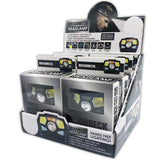 Rechargeable LED Headlamp Flashlight - 6 Pieces Per Retail Ready Display 22801