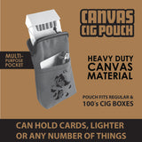 Canvas Cigarette Pouch - 6 Pieces Per Retail Ready Display 22844