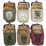 WHOLESALE CANVAS CIGARETTE POUCH 6 PIECES PER DISPLAY 22844