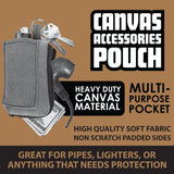Canvas Accessories Smoker's Pouch with Zipper - 6 Pieces Per Retail Ready Display 22859 SMOKEZILLA