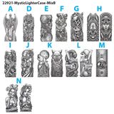 Metal Mystic Lighter Case with Bottle Opener - 12 Pieces Per Retail Ready Display 22921
