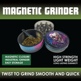 Metal and Plastic Magnetic Grinder - 12 Pieces Per Retail Ready Display 22923