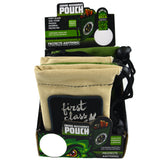 Canvas Smoker Accessories Pouch with Patch - 6 Pieces Per Retail Ready Display 22930
