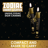 Thin Tube Lighter with Zodiac Charm - 12 Pieces Per Retail Ready Display 22935