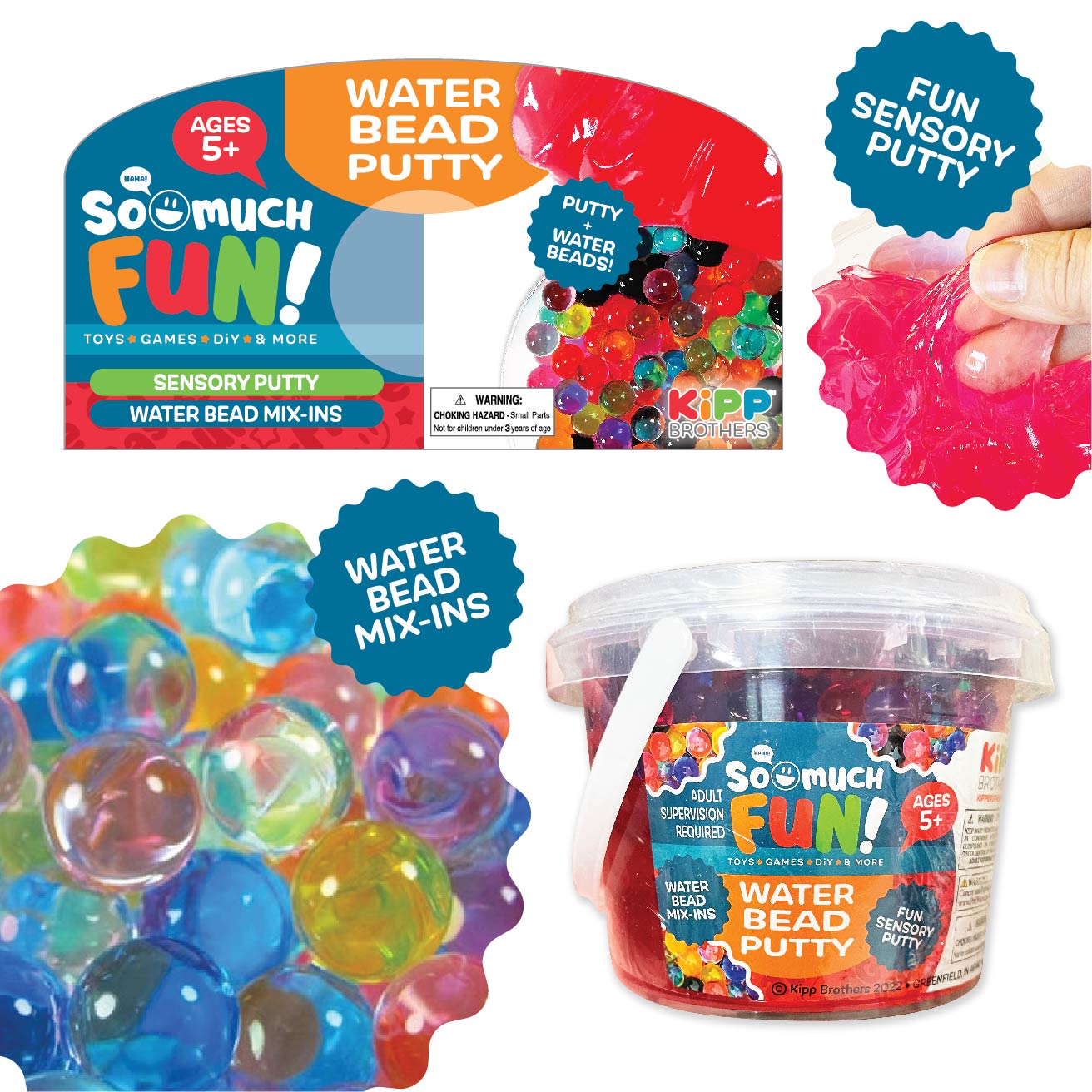 ITEM NUMBER 022940 WATER BEAD PUTTY 12 PIECES PER PACK