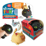 Squish and Squeeze Cat Ball - 12 Pieces Per Pack 22964