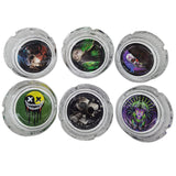 Glow in The Dark Glass Ashtray - 6 Pieces Per Retail Ready Display 23032