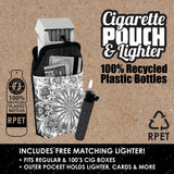 rPET Cigarette Pouch with Matching Lighter - 8 Pieces Per Retail Ready Display 23049 SMOKEZILLA