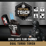 Patriotic Tac Gear Dual Torch Lighter- 15 Pieces Per Retail Ready Display 23087