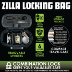 Smell Proof Small Canvas Lock Bag with Tool Organizer - 6 Pieces Per Retail Ready Display 23114 SMOKEZILLA