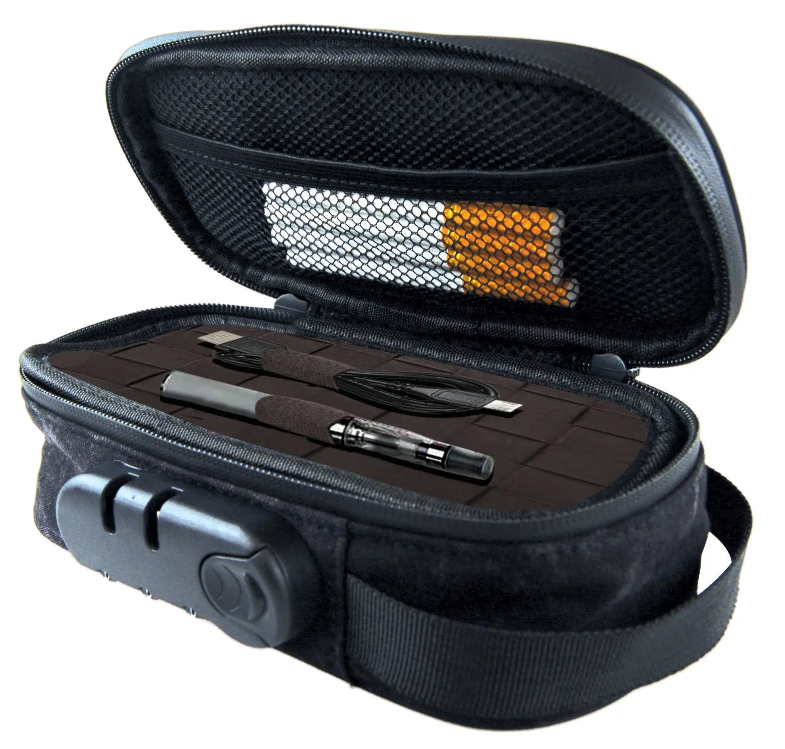 Smell Proof Small Canvas Lock Bag with Tool Organizer - 6 Pieces Per Retail Ready Display 23114 SMOKEZILLA