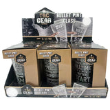 WHOLESALE TAC GEAR BULLET PINT GLASS 6 PIECES PER DISPLAY 23151