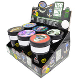 Printed Lid Butt Bucket Ashtray with USB Coil Lighter and LED Light - 6 Pieces Per Retail Ready Display 23181