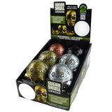 Metal 3 Piece Skull Grinder with Magnetic Closure - 6 Pieces Per Retail Ready Display 23183