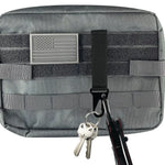 Patriotic MOLLE Strap Key Chain with Heavy Duty Clip - 6 Pieces Per Retail Ready Display 23189 TAC GEAR