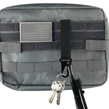 Patriotic MOLLE Strap Key Chain with Heavy Duty Clip - 6 Pieces Per Retail Ready Display 23189 TAC GEAR