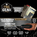 Patriotic RFID Blocking Thin Wallet with Clip - 6 Pieces Per Retail Ready Display 23196 TAC GEAR