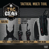 Tactical Multi-Tool 4-In-1 with Carabiner - 6 Pieces Per Retail Ready Display 25895 TAC GEAR