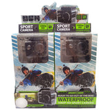 Waterproof Sport Camera with Micro Sd Card - 4 Pieces Per Retail Ready Display 23237