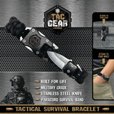 Paracord Survival Bracelet with Knife- Pieces Per Retail Ready Display 23245 TAC GEAR