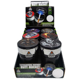 Printed Lid Butt Bucket Ashtray with LED Light - 6 Pieces Per Retail Ready Display 23252
