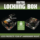 Metal Locking Storage Box with Roll Tray - 6 Pieces Per Retail Ready Display 23254