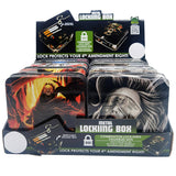 Metal Locking Storage Box with Roll Tray - 6 Pieces Per Retail Ready Display 23254