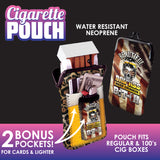 Neoprene Cigarette Pouch with Pocket - 8 Pieces Per Retail Ready Display 23261