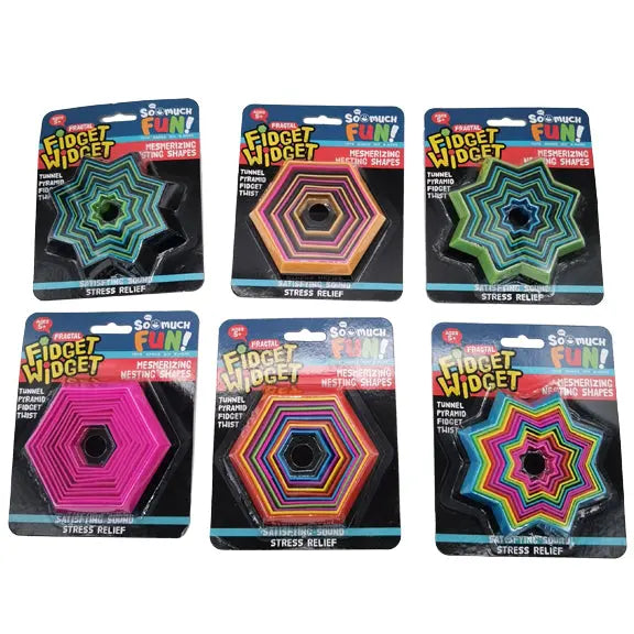 Fidget Fractal Widget Toy - 12 Pieces Per Retail Ready Display 23267 KIPP BROTHERS
