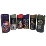 Full Print Glass Butt Bucket Ashtray - 6 Pieces Per Retail Ready Display 23291