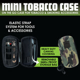 Canvas Tobacco Mini Case with Zipper- 6 Pieces Per Retail Ready Display 23293
