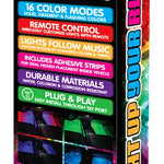 Car Mood Lighting with Remote Control - 6 Pieces Per Retail Ready Display 23307 CAR VIBEZ