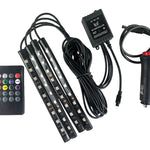 Car Mood Lighting with Remote Control - 6 Pieces Per Retail Ready Display 23307 CAR VIBEZ