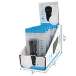 Car Charger with Dual USB / USB-C Ports 18W - 6 Pieces Per Retail Ready Display 23310 NOVELTY INC