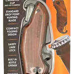 Pocket Knife with Wood Grain Handle - 6 Pieces Per Retail Ready Display 23384 ROUGHNECK