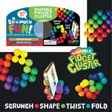 Fidget Cluster Shape Toy - 12 Pieces Per Retail Ready Display 23470 KIPP BROTHERS