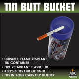 Metal Butt Bucket Ashtray - 12 Pieces Per Retail Ready Display 23474