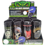 Metal Butt Bucket Ashtray - 12 Pieces Per Retail Ready Display 23474