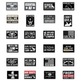Patriotic Enamel Tac Gear Pin - 24 Pieces Per Retail Ready Display 23502