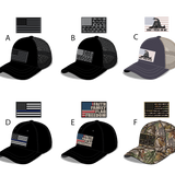 Patriotic American Flag Trucker Hat - 6 Pieces Per Retail Ready Display 23505