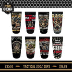 Patriotic Tac Gear Hat and Insulated Cup Assortment Floor Display - 72 Pieces Per Retail Ready Display 88448 TAC GEAR