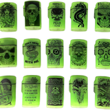 Glow In The Dark Flip Top Torch Lighter - 15 Pieces Per Retail Ready Display 23602