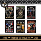 Patriotic Tac Gear Hat and Insulated Cup Assortment Floor Display - 72 Pieces Per Retail Ready Display 88448 TAC GEAR